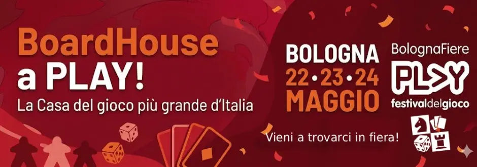 BoardHouse a Play Bologna 2026: ci vediamo alla fiera del gioco più grande d’Italia!