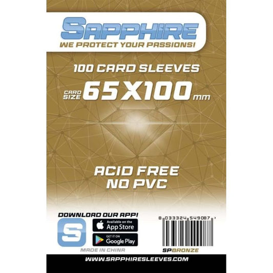 100 Sapphire Bronze Sachets (65x100)