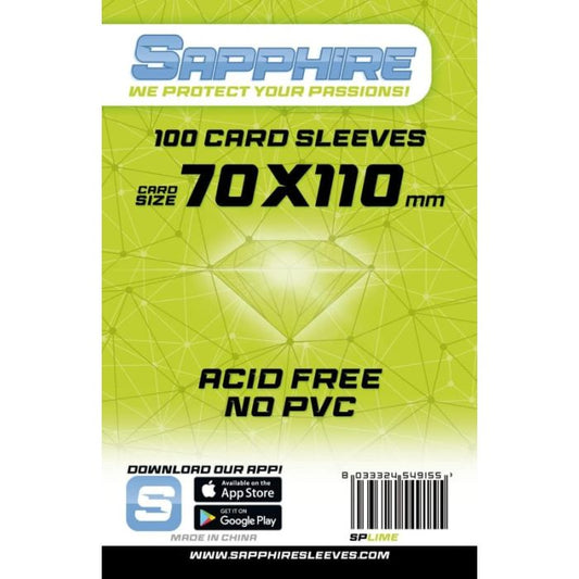 100 Sapphire Lime Sachets (70x110)