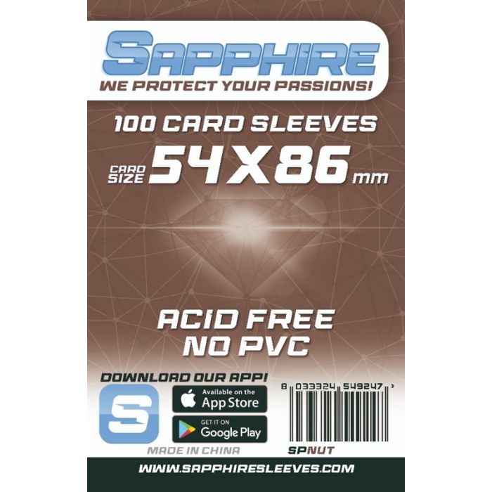 100 Sapphire White Sachets (50x75)
