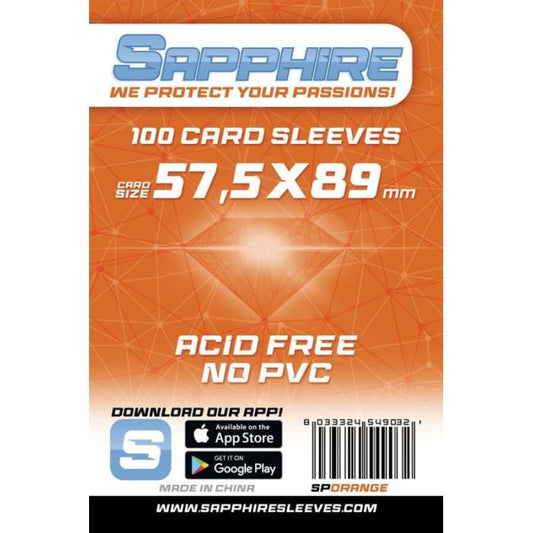 100 Sapphire Orange Sachets (57.5x89)