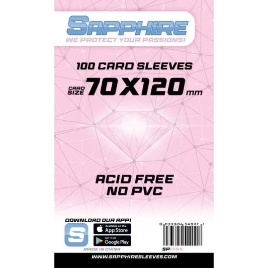100 Sapphire Pink Sachets (70x120)
