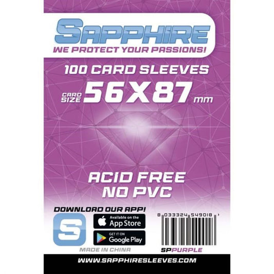 100 Sapphire Purple Sachets (56x87)