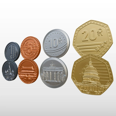 Hegemony - 85 Metal Coins 