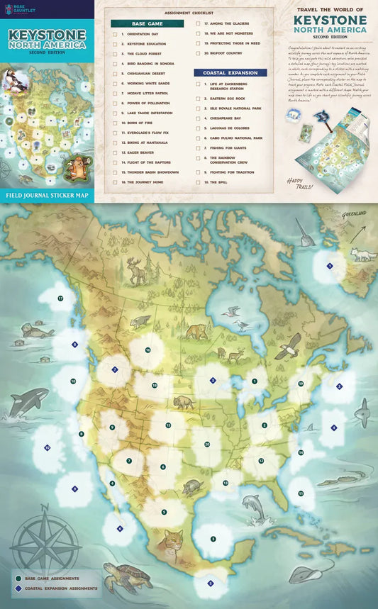 Keystone North America - Field Journal Sticker Map