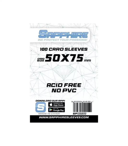 100 Sapphire White Sachets (50x75)