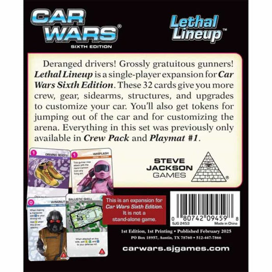 Car Wars (Sesta Edizione): Lethal Lineup