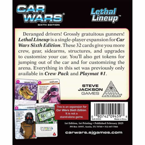 Car Wars (Sesta Edizione): Lethal Lineup